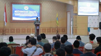 Bupati Tanjab Barat Hadiri Muscab ke-1 Ikatan Alumni PMII Kabupaten Tanjab Barat